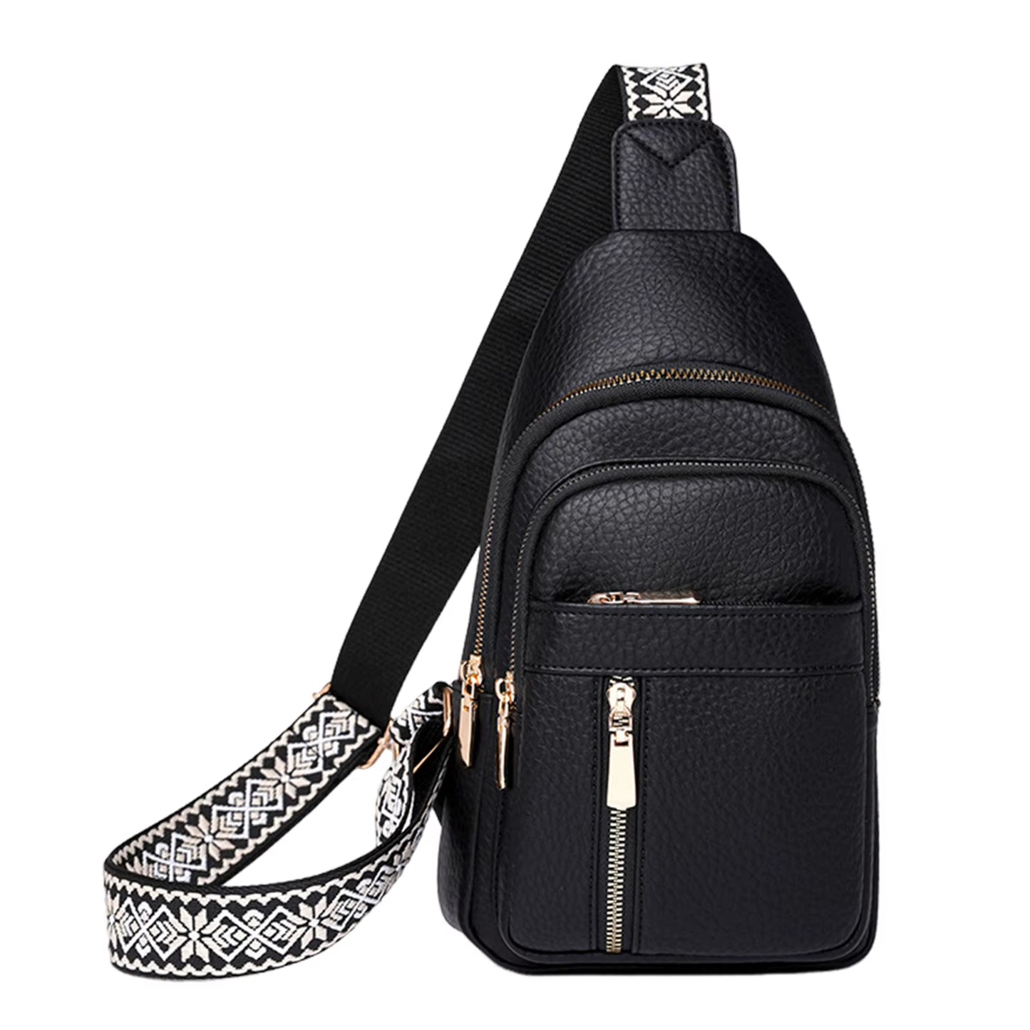 UrbanChic Crossbody – Waterproof PU Leather Chest & Shoulder Bag for Women on the Go