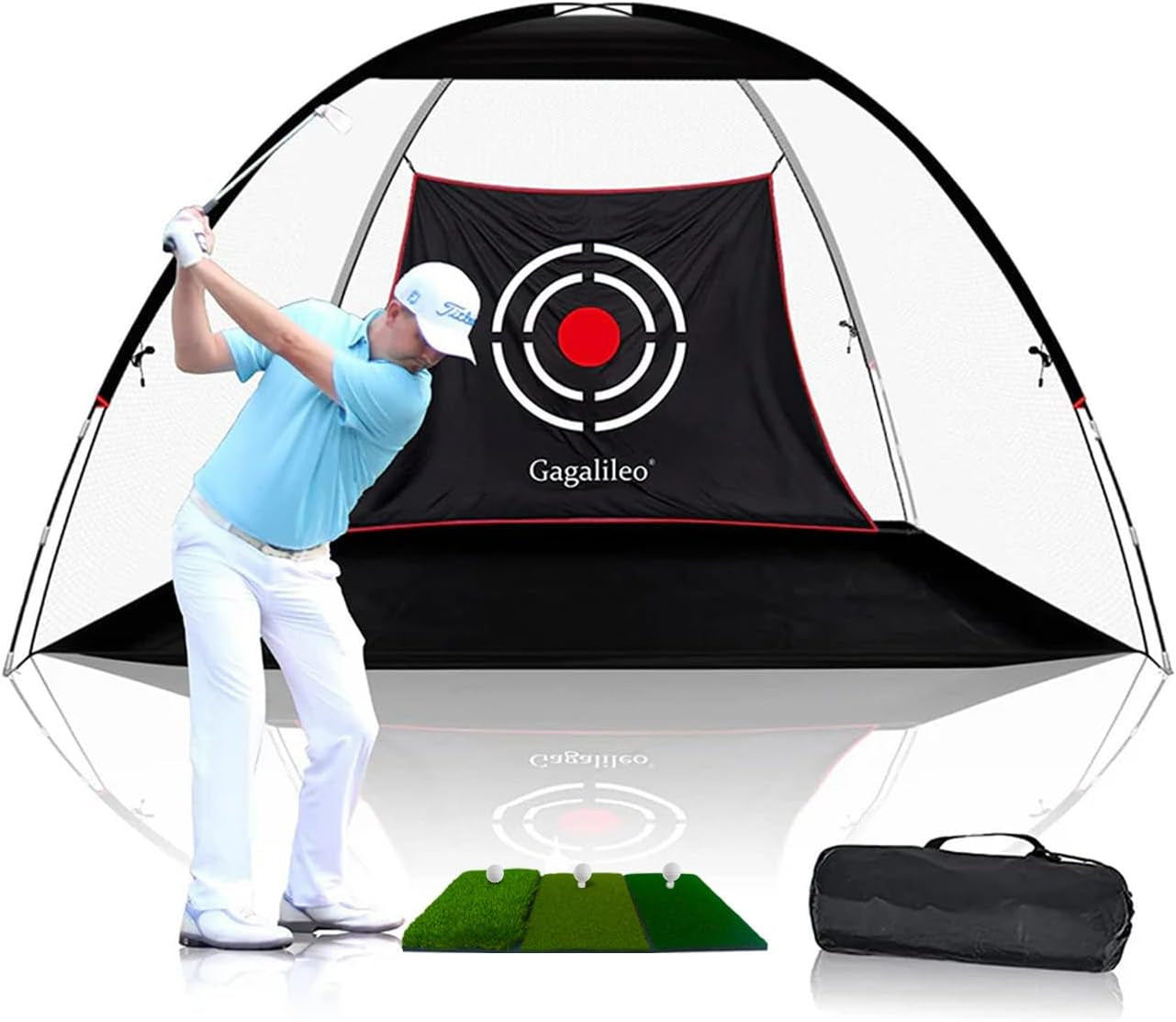 Golf Net,Golf Net Backyard Driving,Golf Driving Range,Golf Set Net,Heavy Duty Dome Golf Practice Net,Golf Practice Hitting Net,Quick Setup with Target Cloth and Carry Bag(Style Optional)
