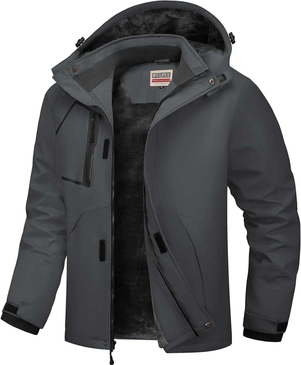 Men'S Waterproof Ski Jacket Warm Winter Snow Coat Mountain Windbreaker Hooded Raincoat