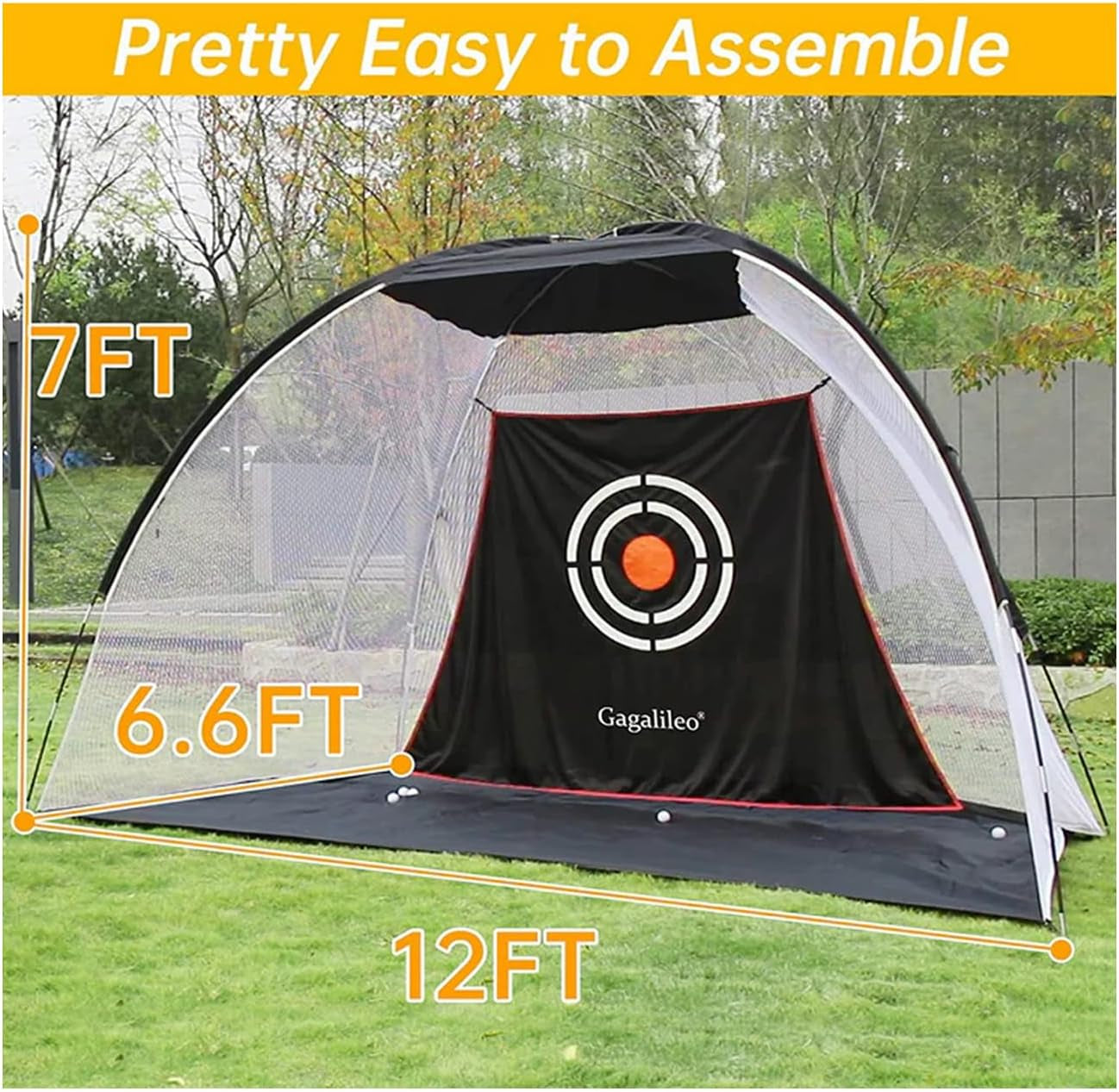 Golf Net,Golf Net Backyard Driving,Golf Driving Range,Golf Set Net,Heavy Duty Dome Golf Practice Net,Golf Practice Hitting Net,Quick Setup with Target Cloth and Carry Bag(Style Optional)